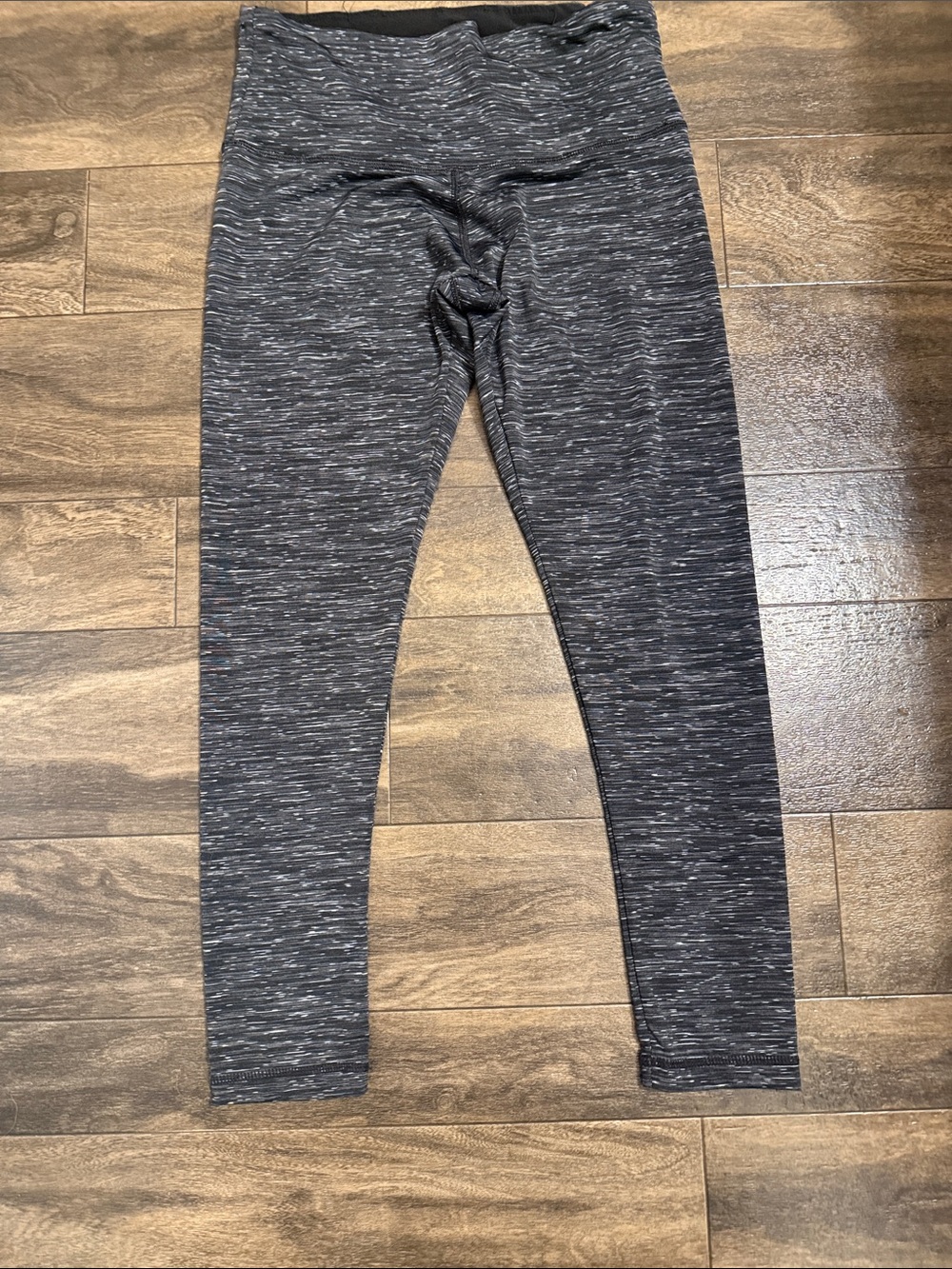 Women's Gray Space-Dye Leggings - Comfortable Everyday Legging